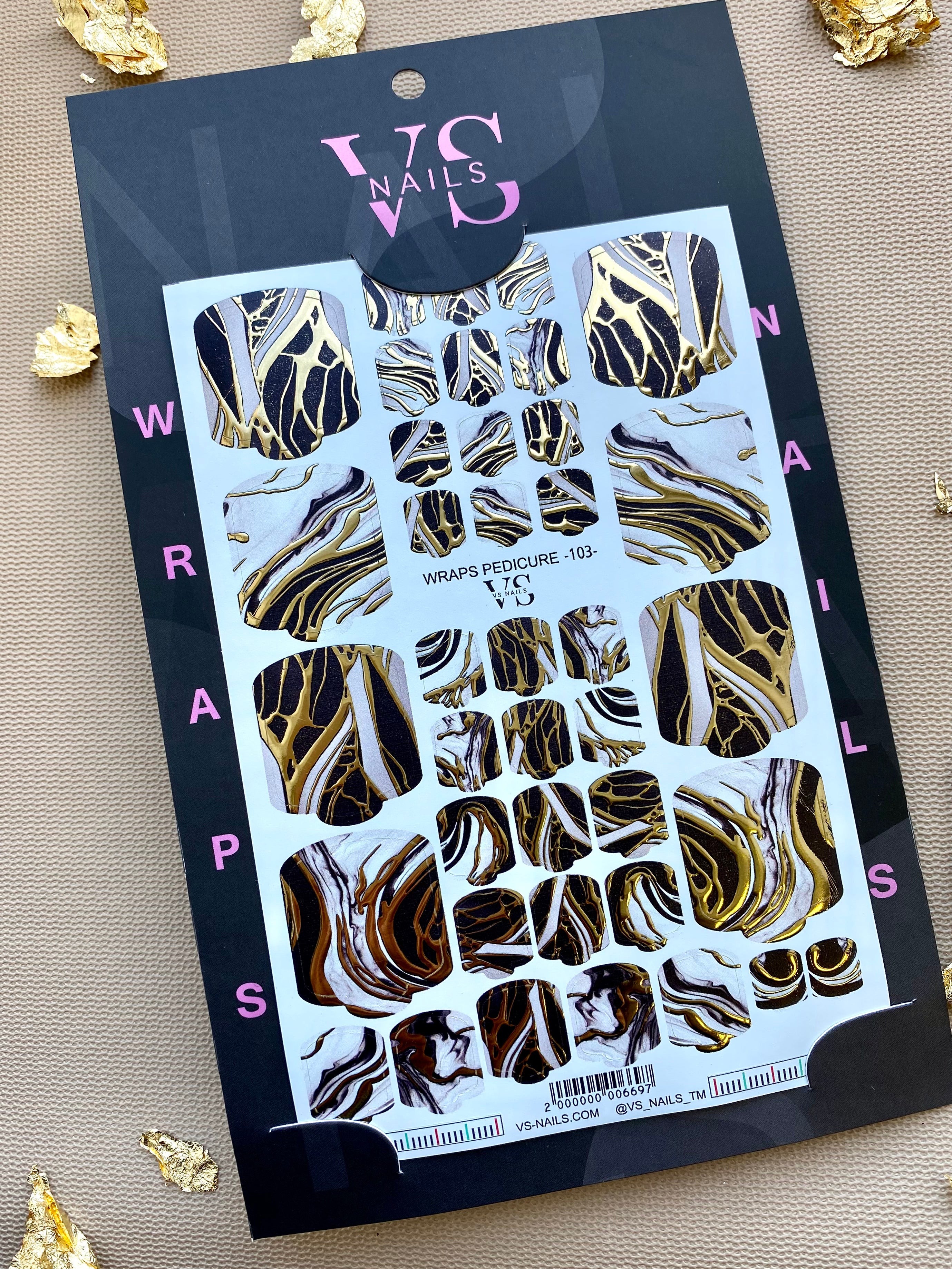 VS NAILS Pedicure Wraps Nr.103