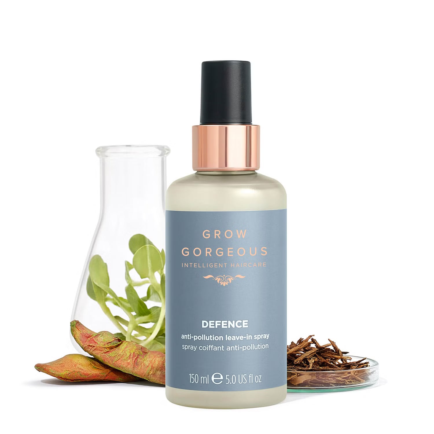 GROW GORGEOUS Defense Anti-Pollution Leave-In Spray - Защитный спрей для волос, 150 мл