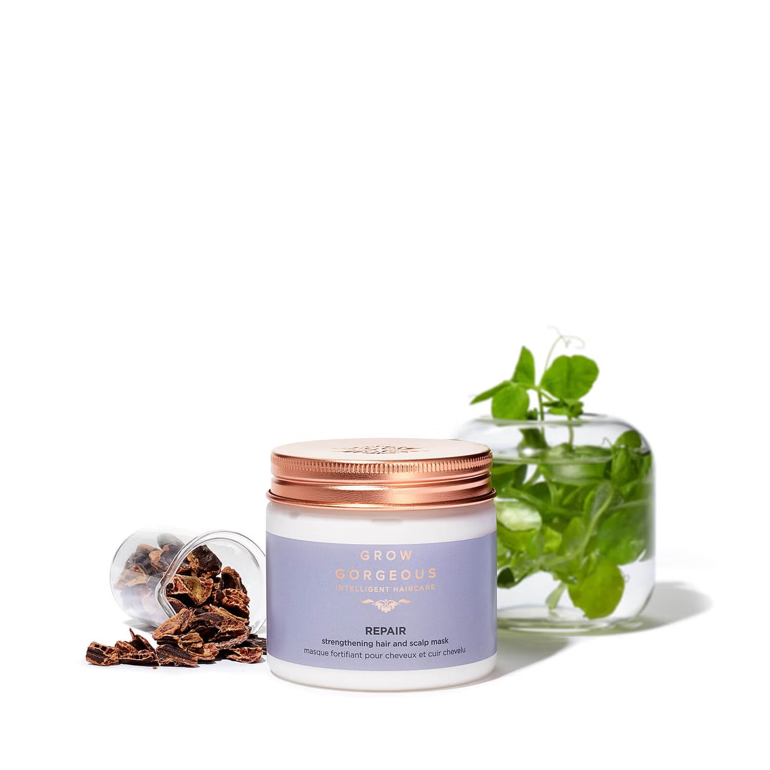 GROW GORGEOUS Repair Strengthening Hair & Scalp Mask - Восстанавливающая маска для волос и кожи головы, 200 мл