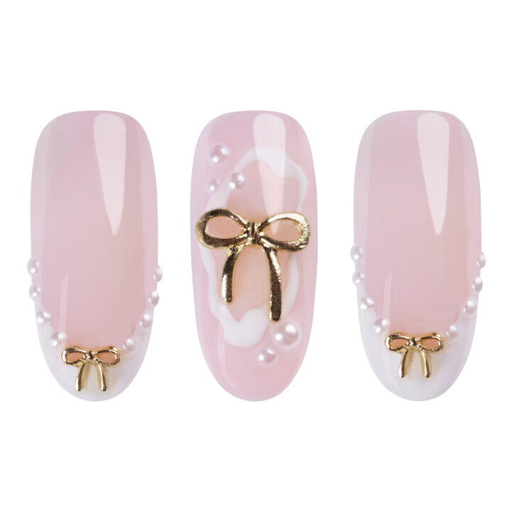 11143 Neonail nagu dekors 3D Gold bows
