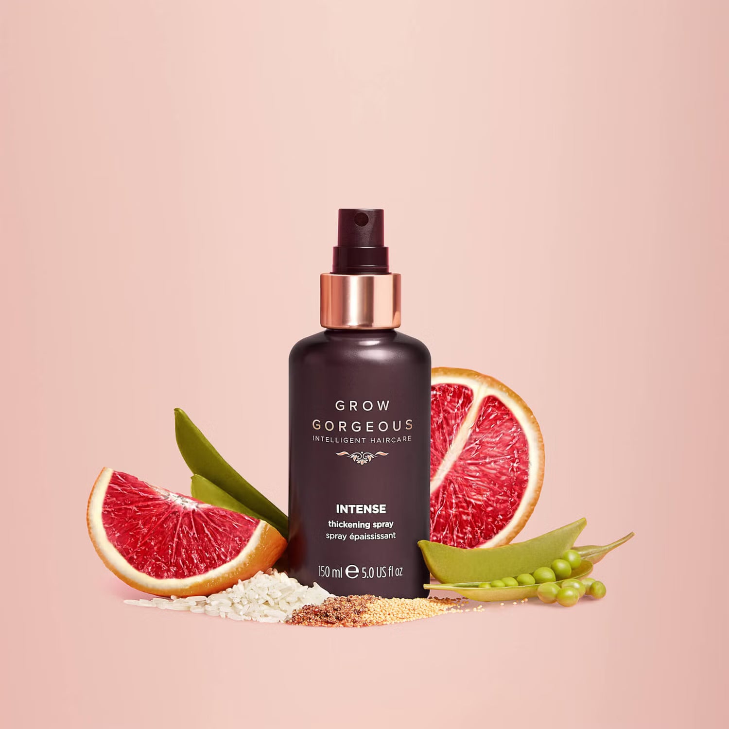 GROW GORGEOUS Intense Thickening Spray - Интенсивный спрей для густоты волос, 150 мл