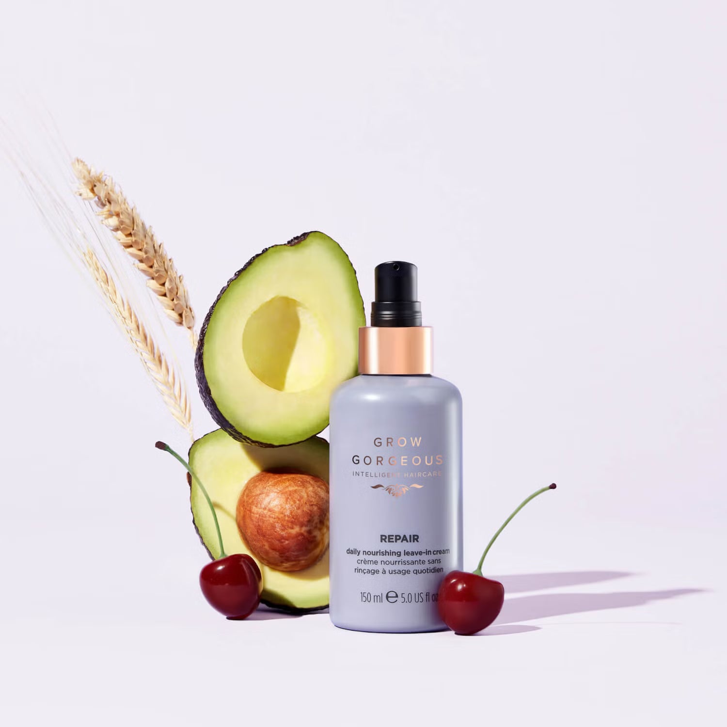 GROW GORGEOUS Repair Daily Nourishing Leave-In Cream - Ikdienas barojošs krēms matu atjaunošanai, 150ml