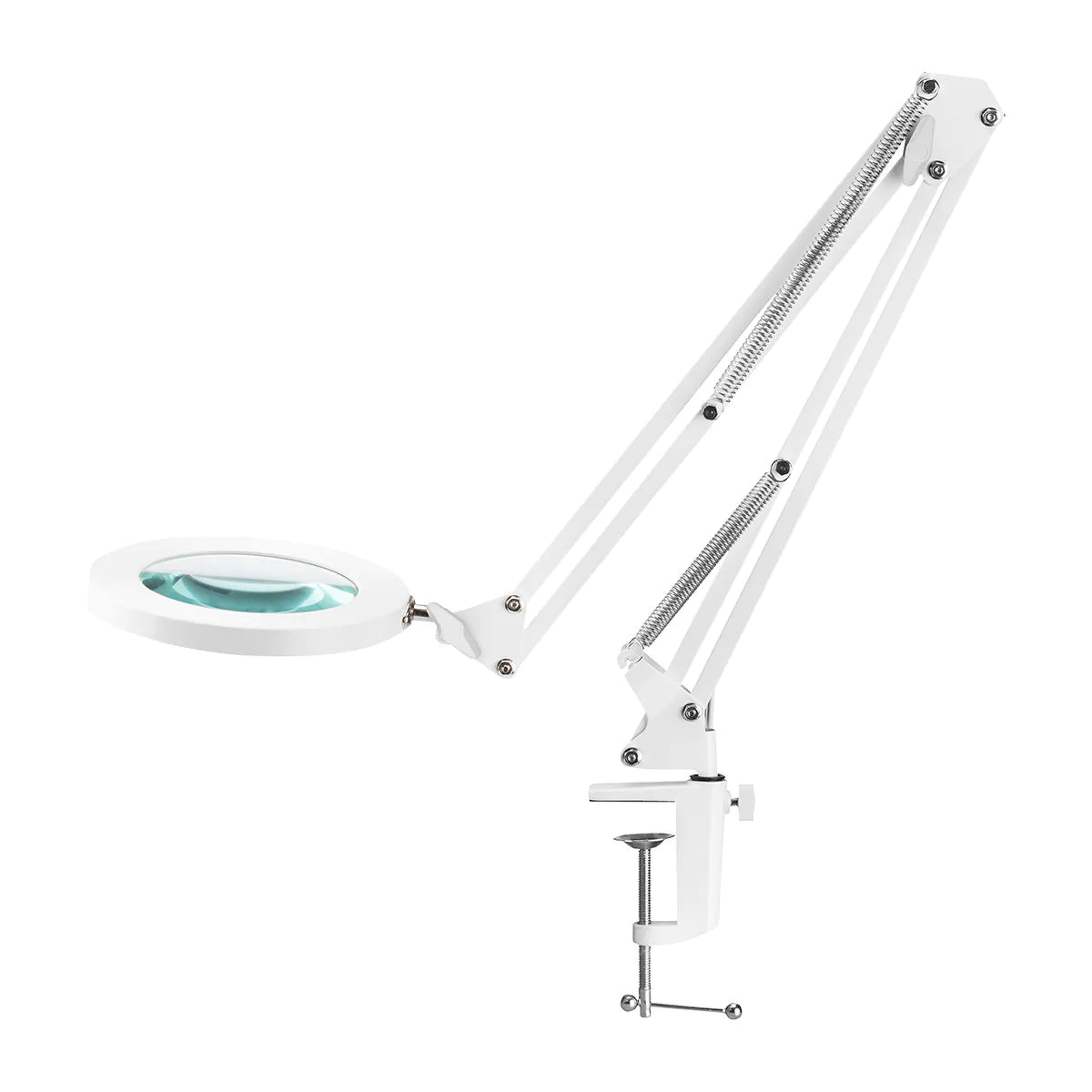 Galda LED lampa ar lupu TOP MAGNIFIER GLOW 308, Balta