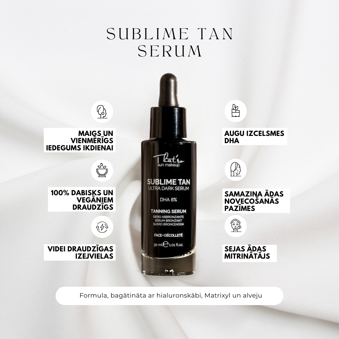 THAT'SO Sublime Tan Drops Ultra Dark Pašiedeguma serums, 30ml