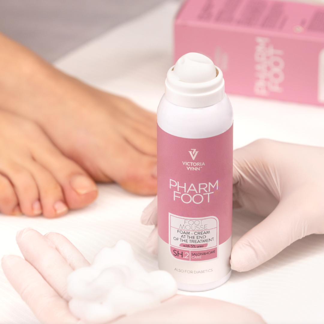 PHARM FOOT Putas-krēms ar 5% UREA, FOOT MOUSSE 105ml