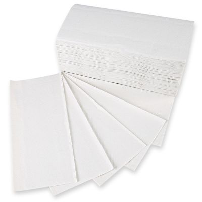 Бумажные полотенца для рук, 2-слойные, из переработанной бумаги,
25см x 11,5см