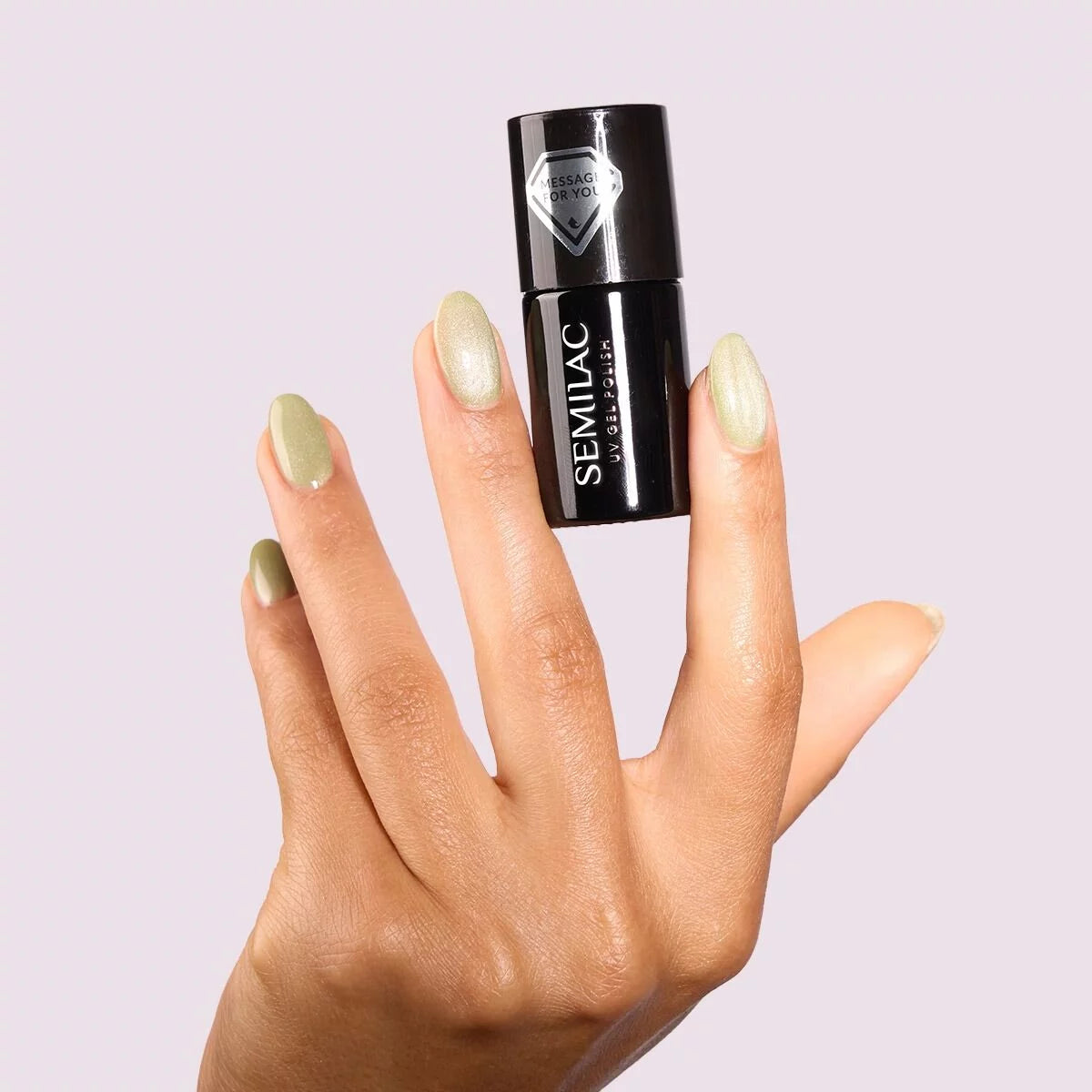 732 „Semilac“ UV gelinis lakas „Pistachio Latte Gloss“, 7 ml