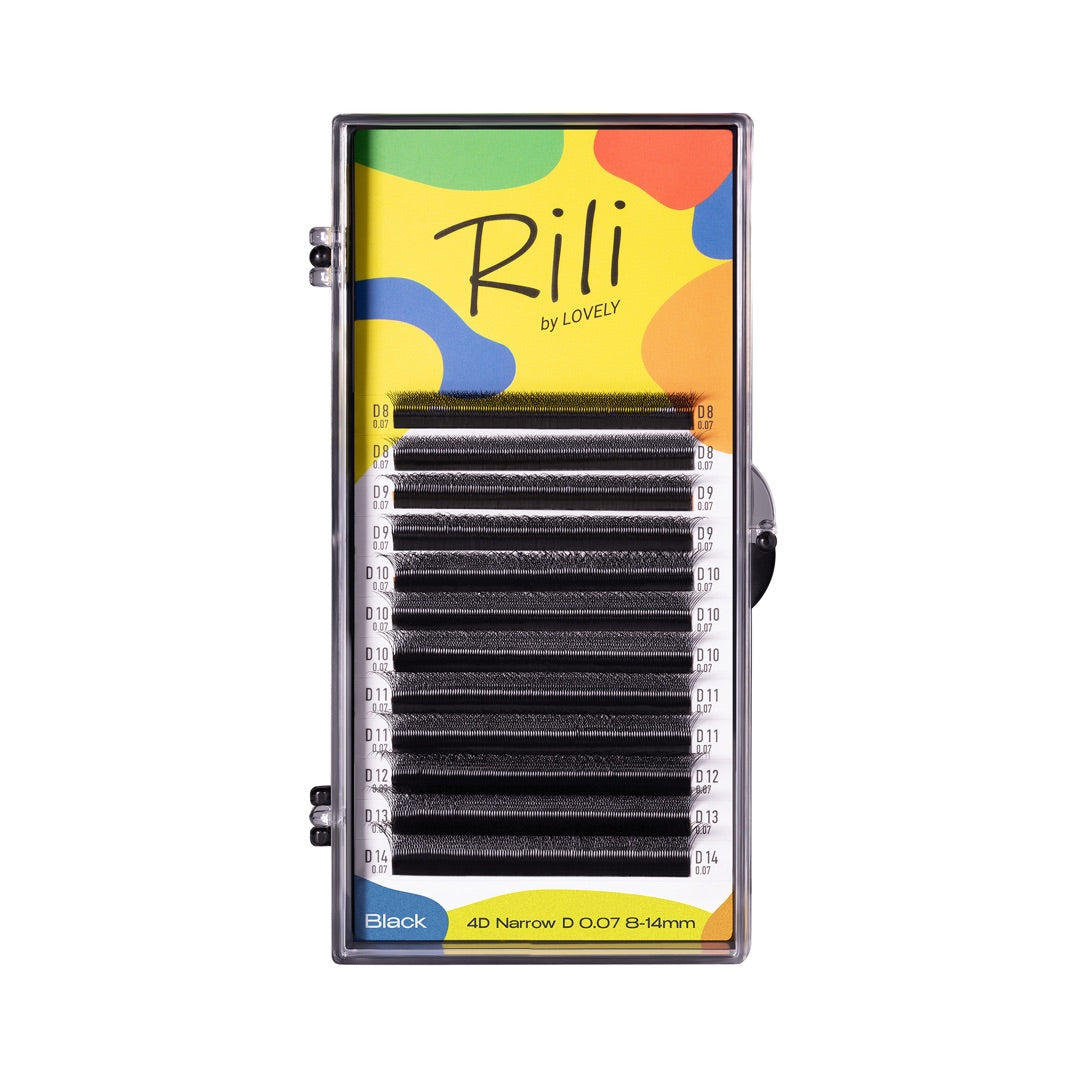 LOVELY Rili Eyelash Extensions MIX, D/0.07 x 6–13 mm, 16 rows