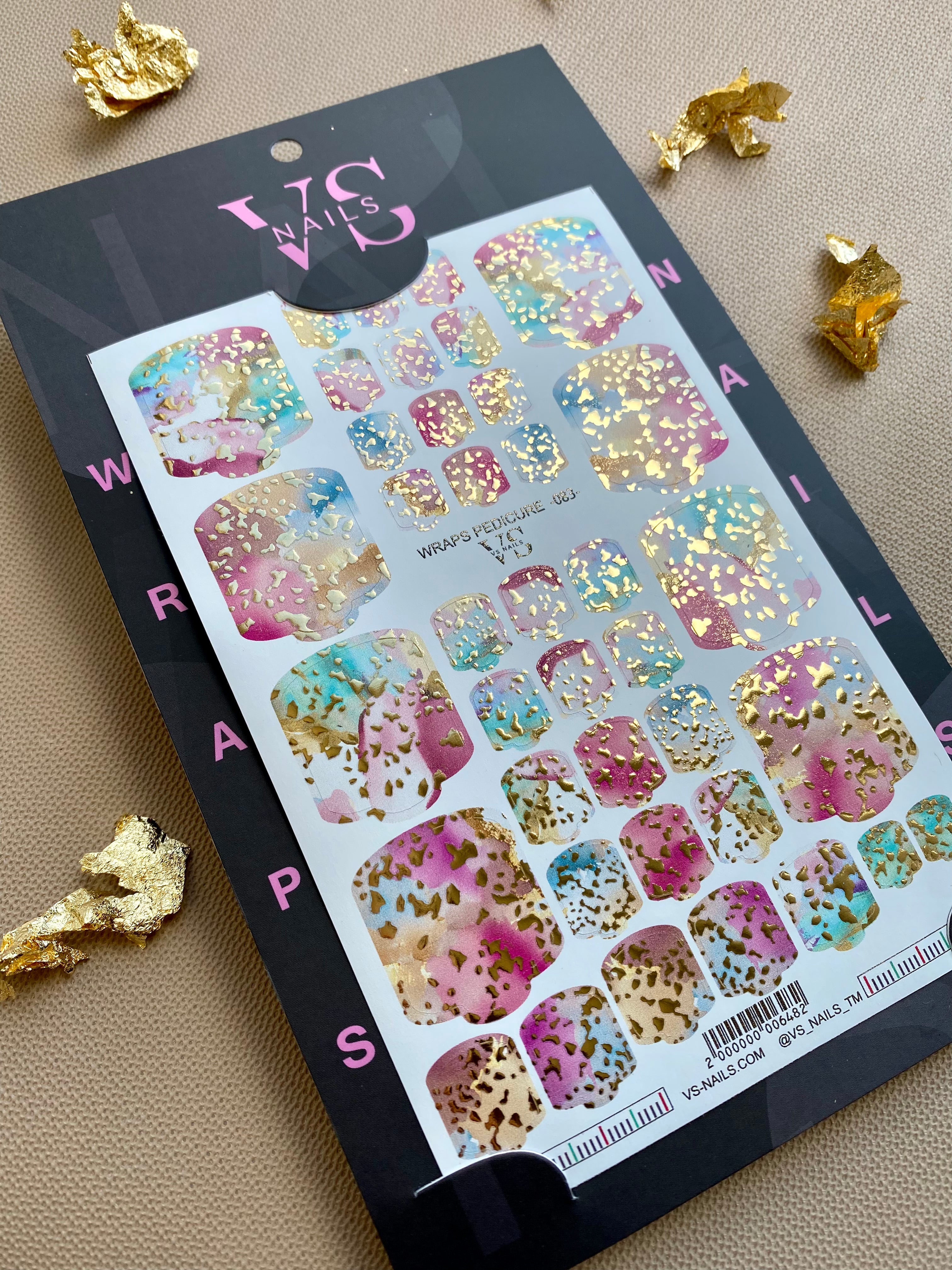 VS NAILS Pedicure Wraps Nr.83