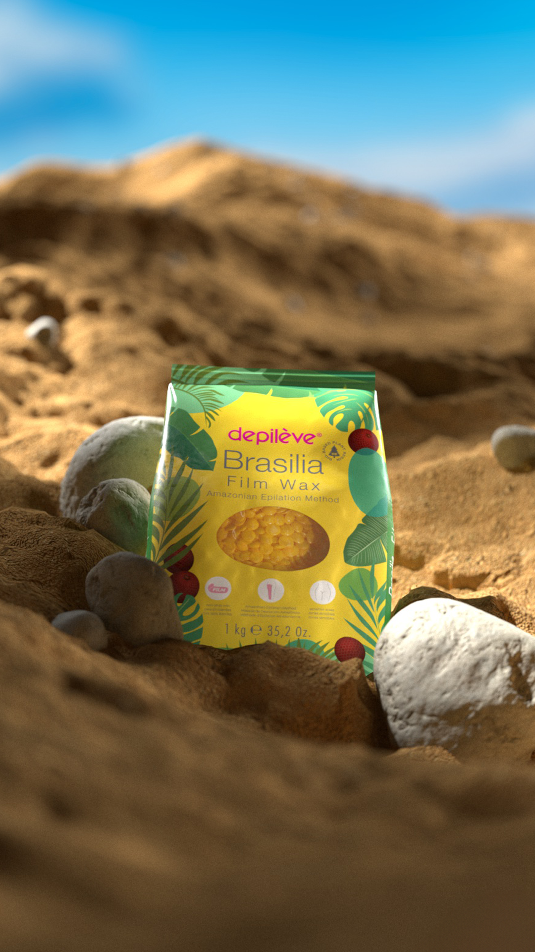 Depileve BRASILIA Пленочный воск в гранулах 1 кг