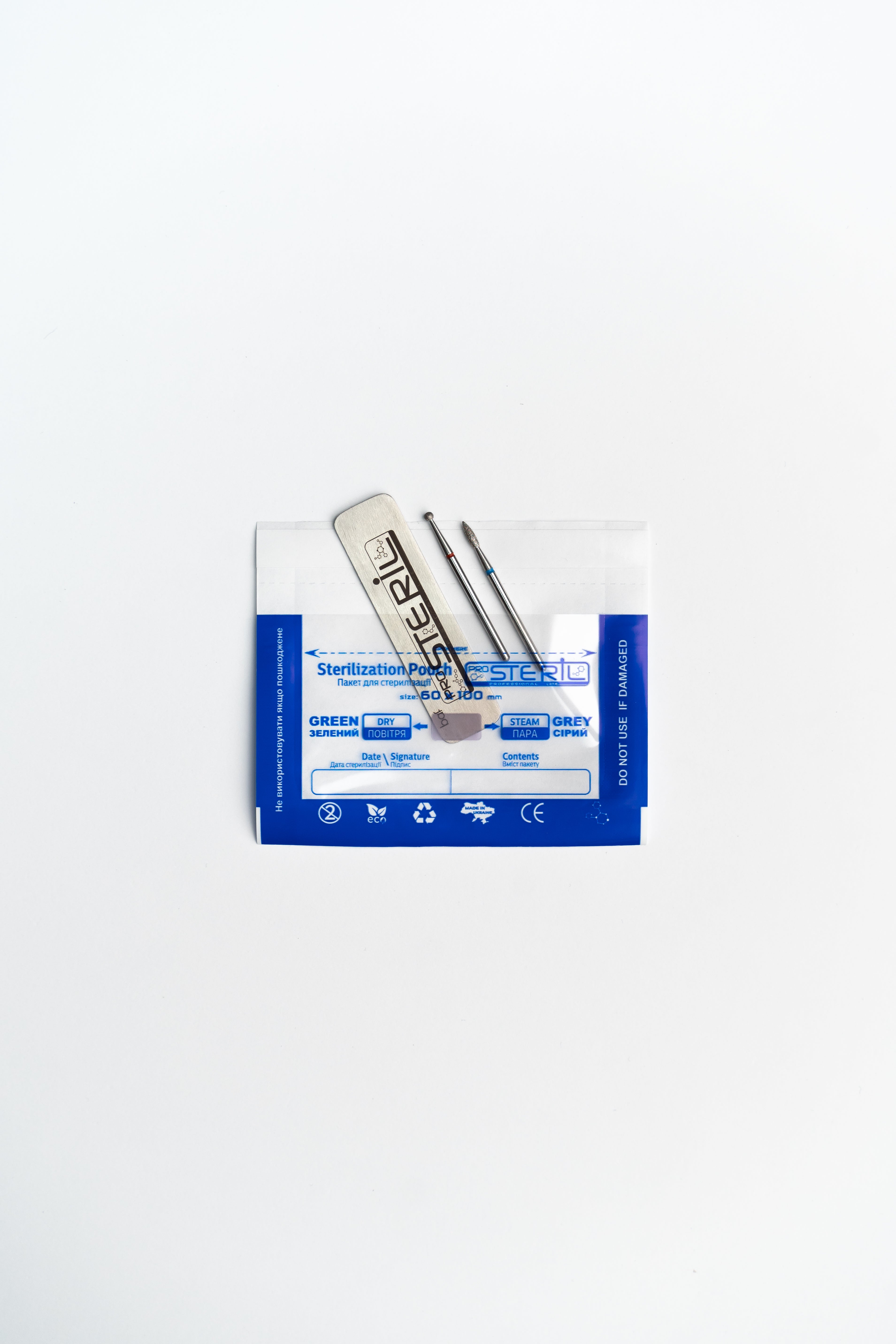 ProSteril Пакеты стерилизационные комбинированные в сухожаре или автоклаве  60х100мм CPW с индикатором 100 шт.