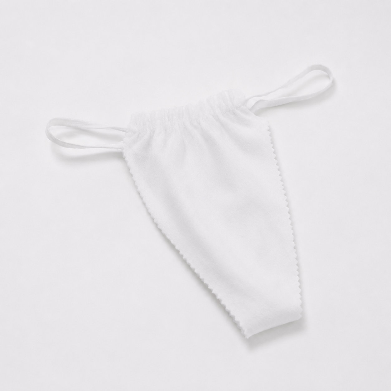 PW neaustų audinių bikini kelnaitės moterims MINKŠTOS, L dydis, baltos 10 vnt.