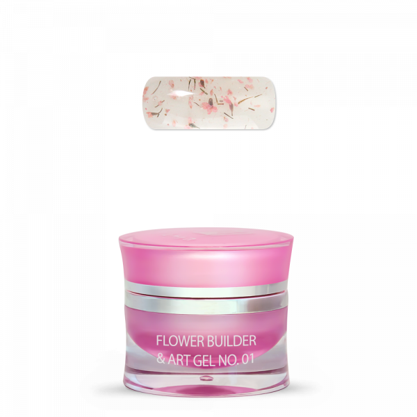 Moyra Flower Builder & Art Gel, transparente Grundierung mit Blumen Nr. 01, 15 g