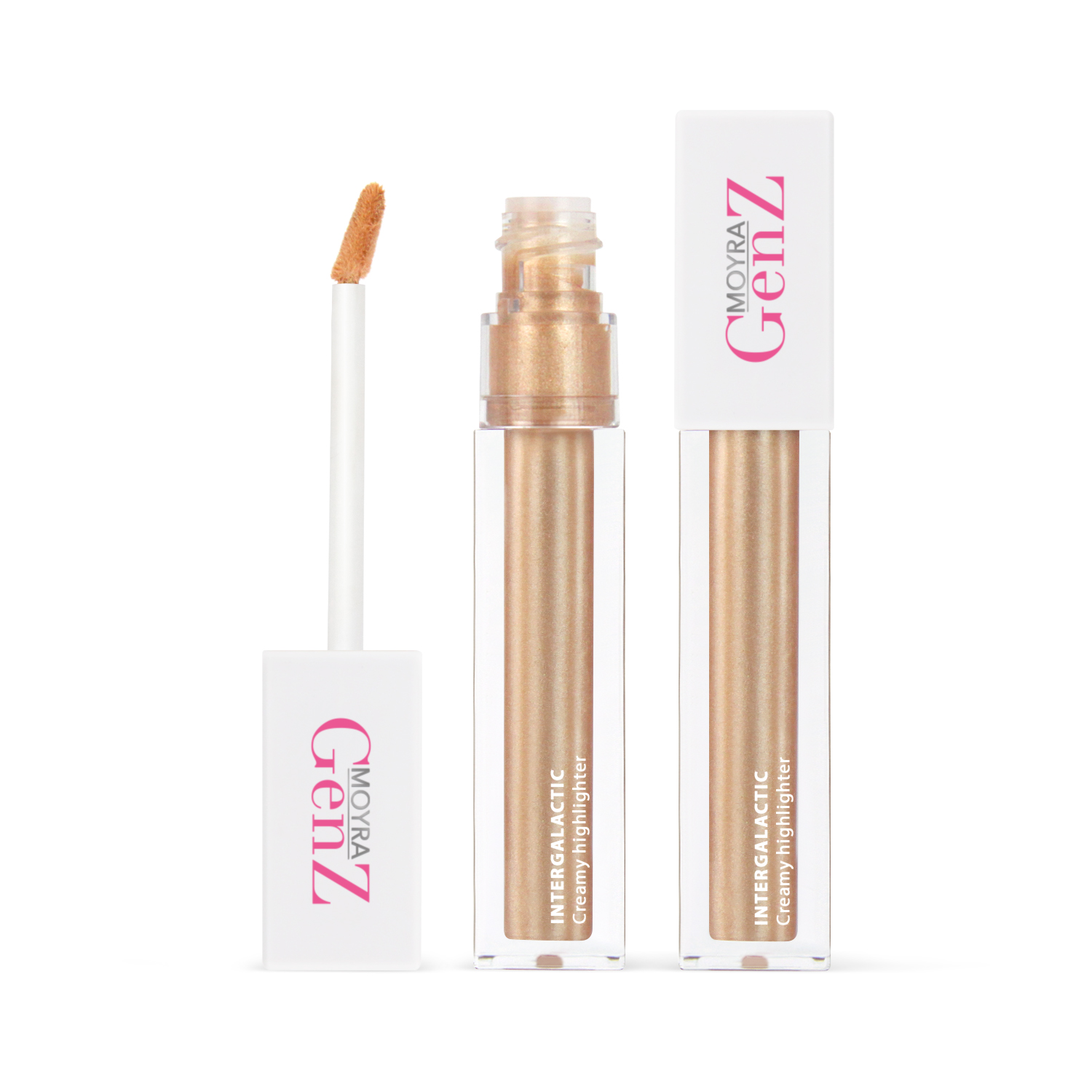 MOYRA GenZ Intergalactic creamy highlighter 02 Enlighten me izgaismotājs, 4.5 ml