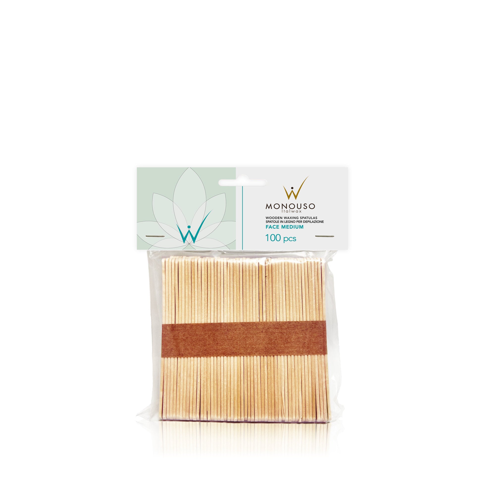 Italwax Wooden spatulas for waxing Medium, 114x10x2 mm, 100 pcs.