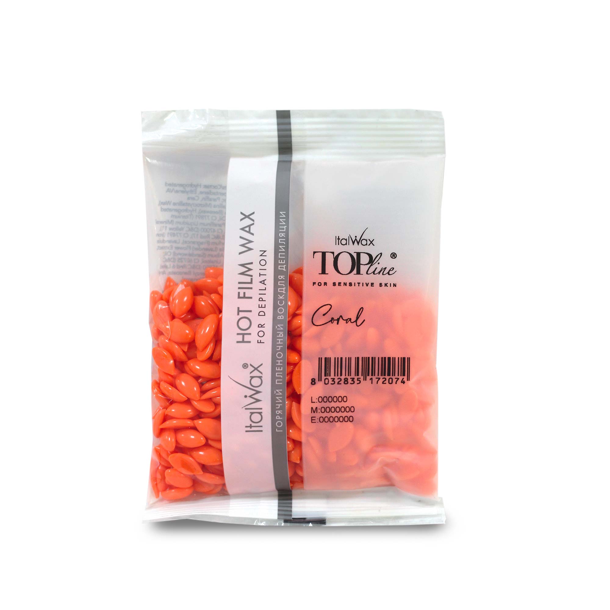 ItalWax TOPline Hot film wax in granules - CORAL 100 gr.