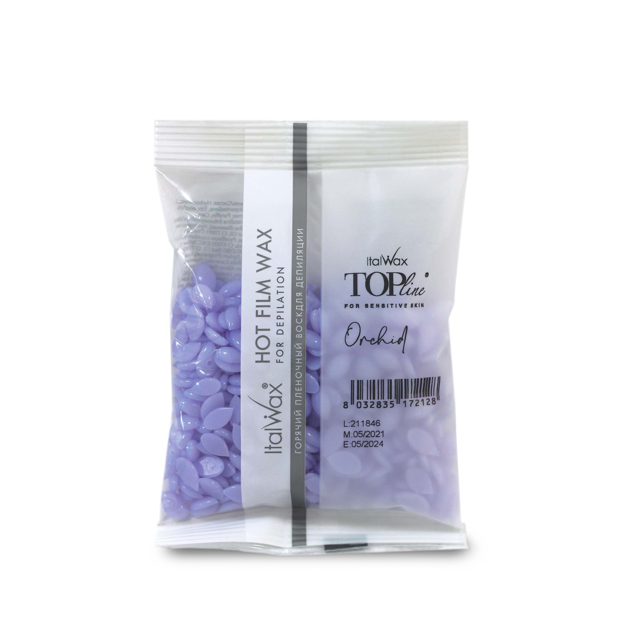 ItalWax TOPline Hot film wax in granules - ORCHID 100 gr.