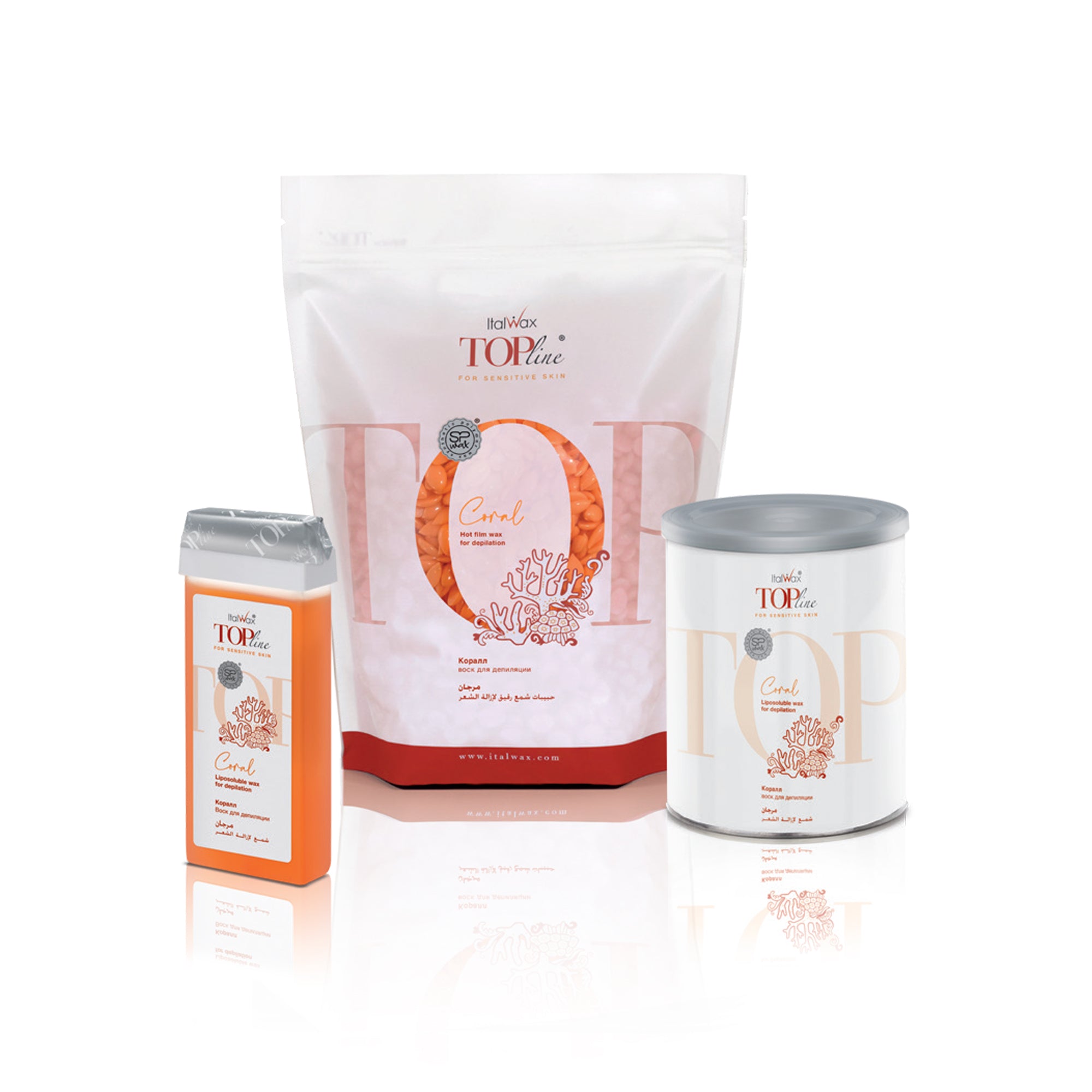ItalWax TOPline Mīkstais vasks bundžā - CORAL 800 ml