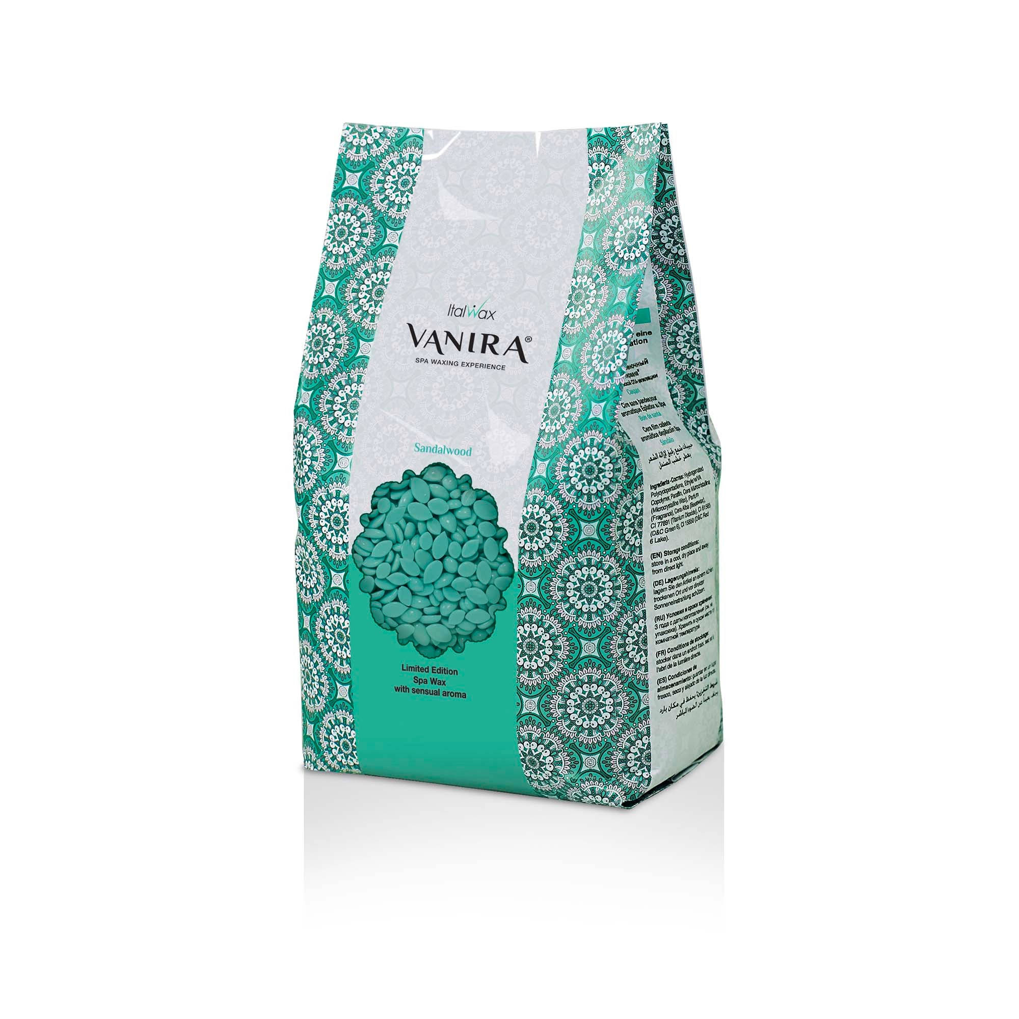 ItalWax VANIRA plēves vasks, SANDALWOOD (Sandalkoks) 1 kg