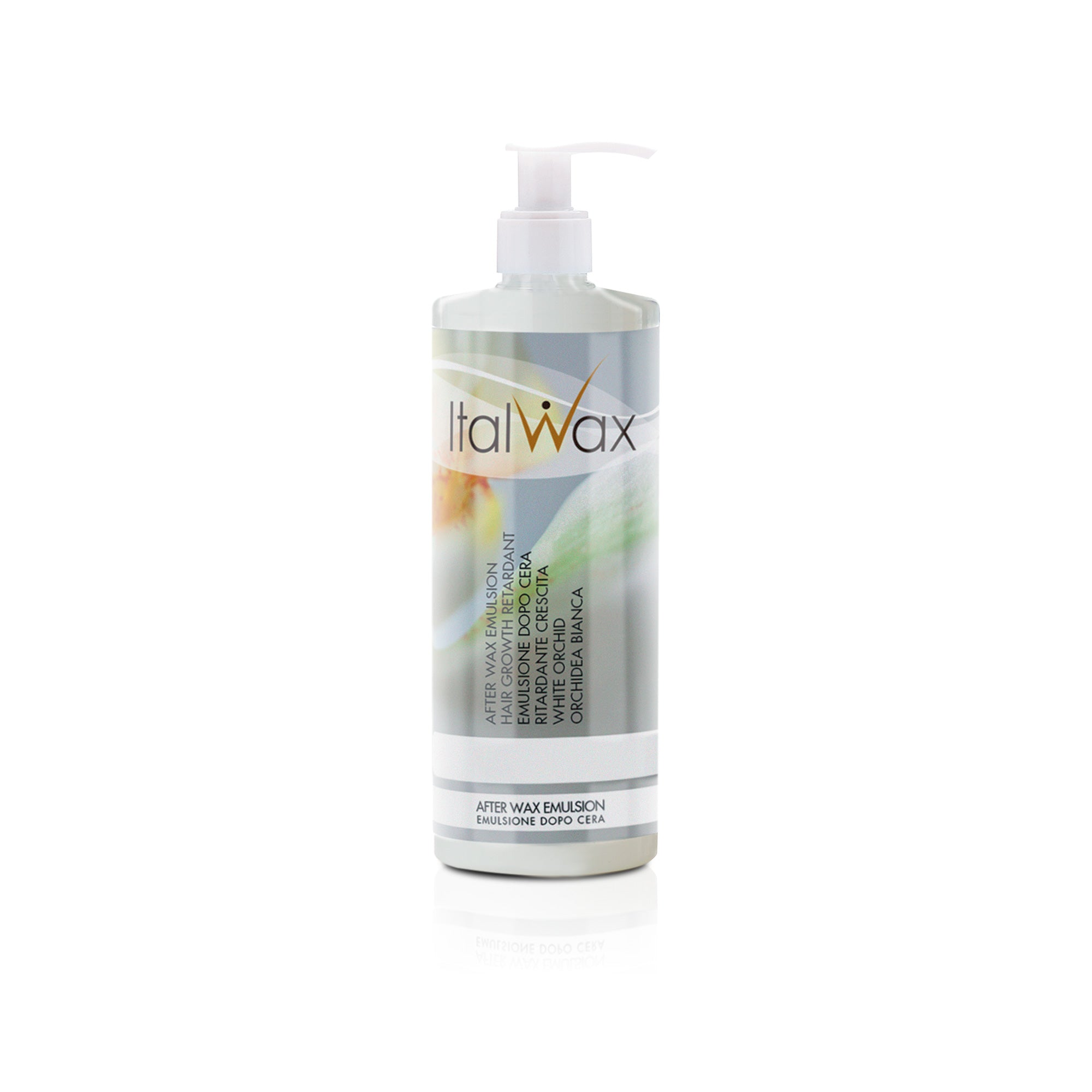 ItalWax AFTER WAX EMULTION Эмульсия после депиляции с экстрактом белой орхидеи 500 мл