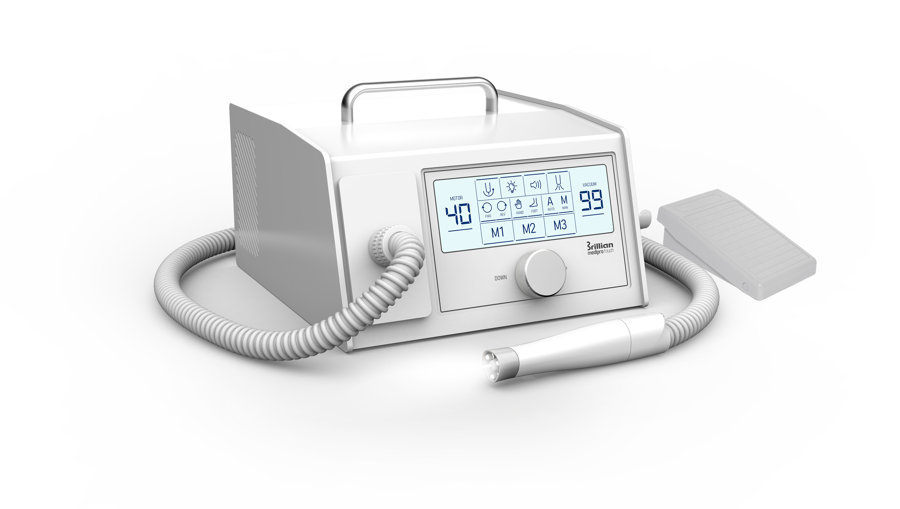 STRONG Pedikīra aparāts MediPro (CMDV5) TOUCH + HMD04 (40 000 apgr./min)