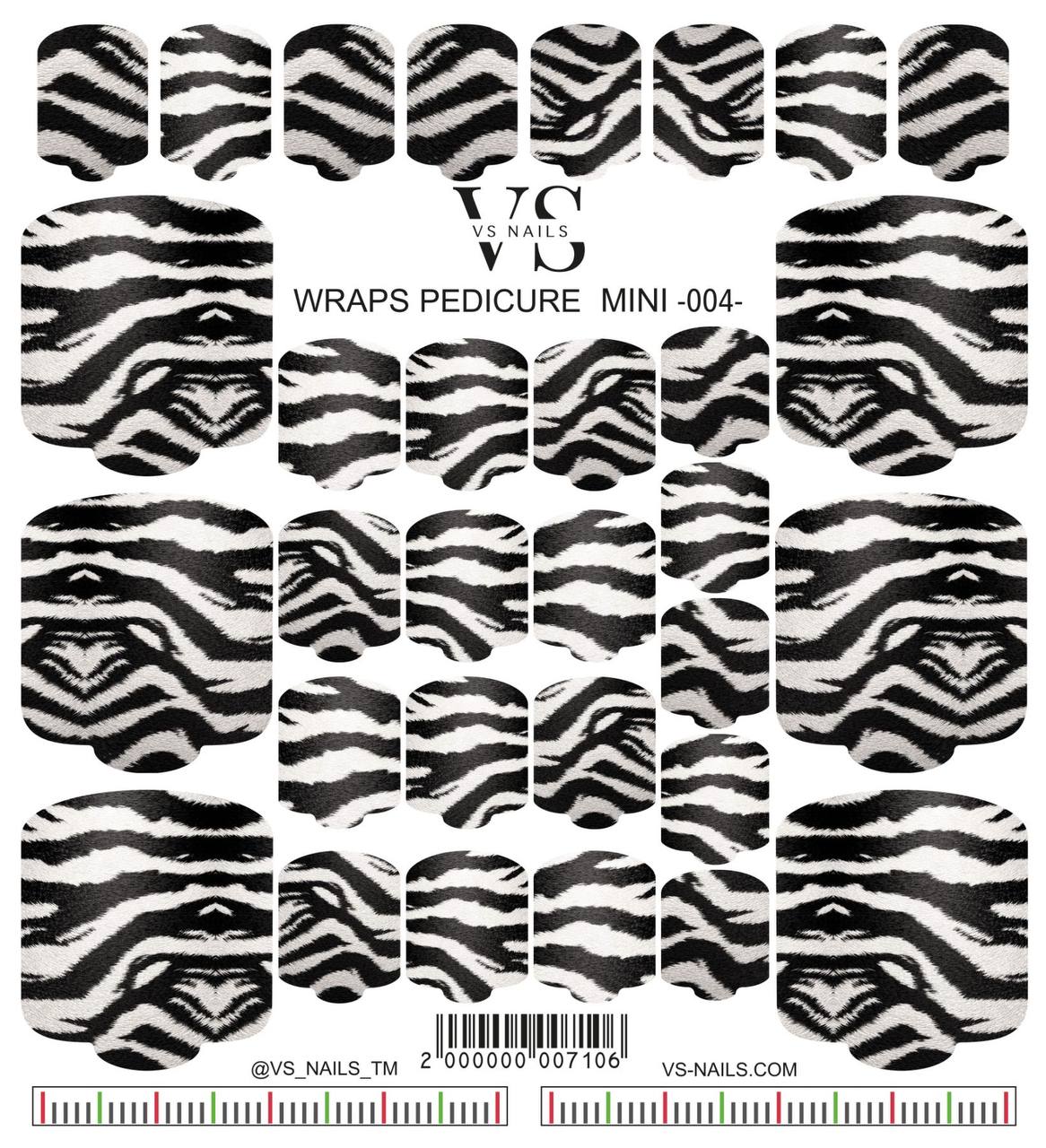 VS NAILS Pedicure Miniwraps Nr.4