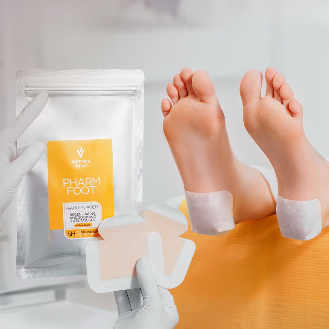 PHARM FOOT Reģenerējoši un nomierinoši papēžu plāksteri ar manuka medu, MANUKA PATCH, 20gb