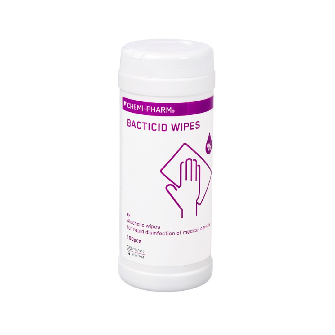 BACTICID WIPES N100 салфетки для быстрой дезинфекции оборудования и поверхностей, 100шт.
