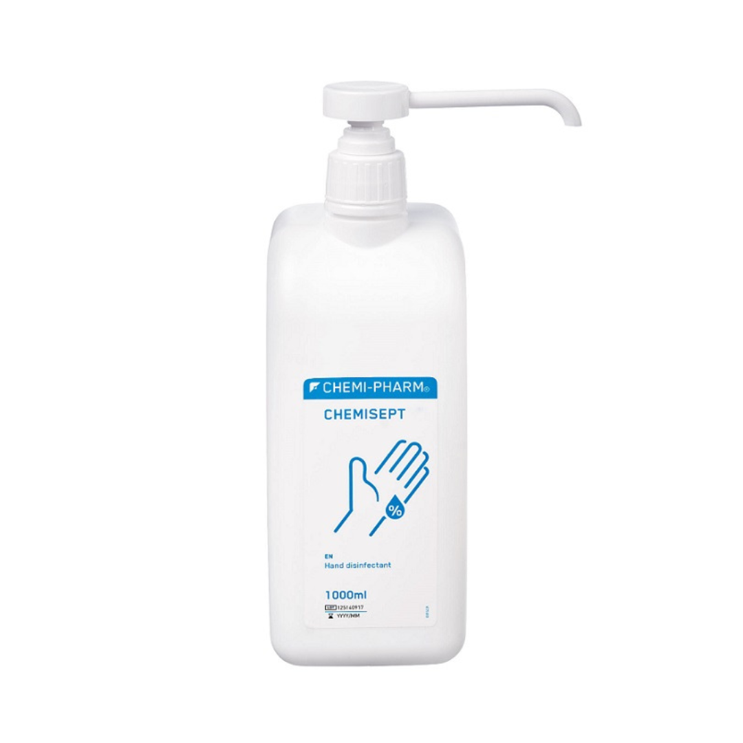 CHEMISEPT Быстрое средство для дезинфекции рук, 1000ML, С НАСОСОМ