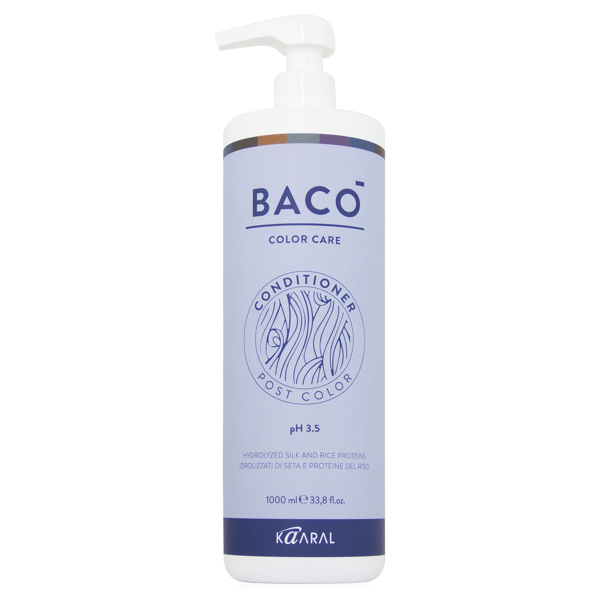 KAARAL BACO POST COLOR Professional conditioner with hydrolyzed silk and rice protein, 1000 ml