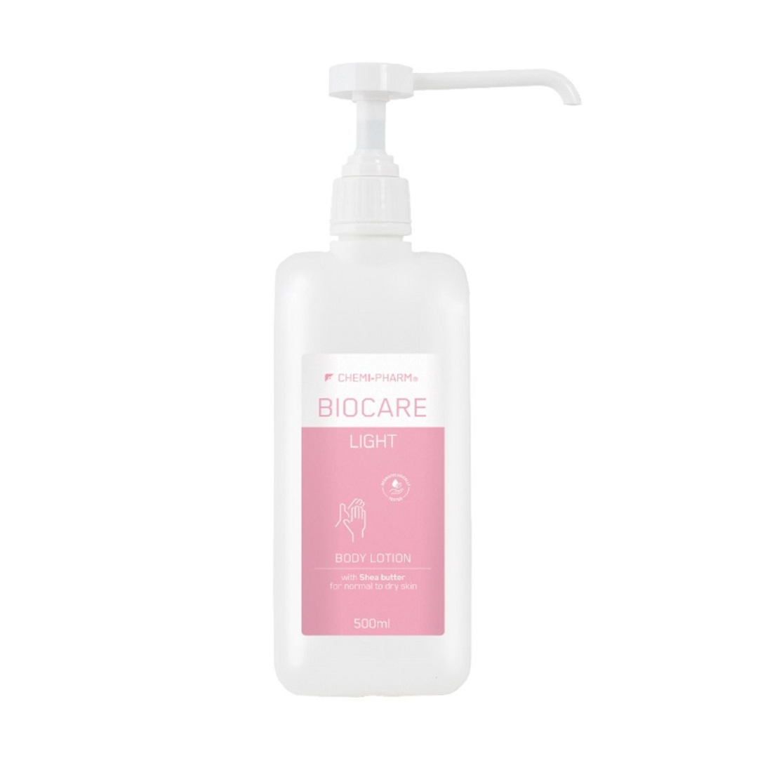 BIOCARE LIGHT 15% - ādas kopšanas losjons ar “šī” sviestu visiem ādas tipiem, 500 ml