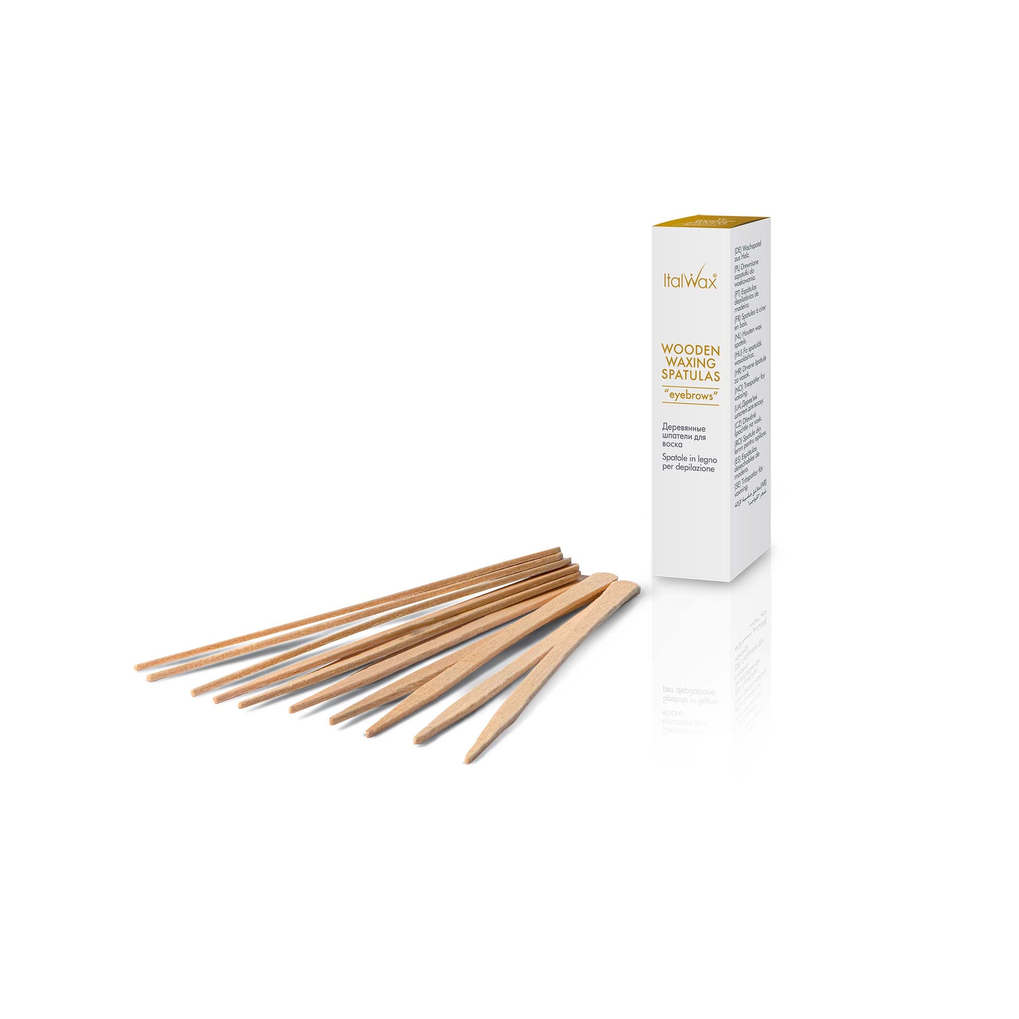 Italwax Wooden spatulas for eyebrow waxing Eyebrows, 50 pcs.