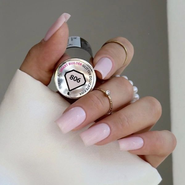 806 Semilac Smart Builder Glitter Delicate Pink 7 ml