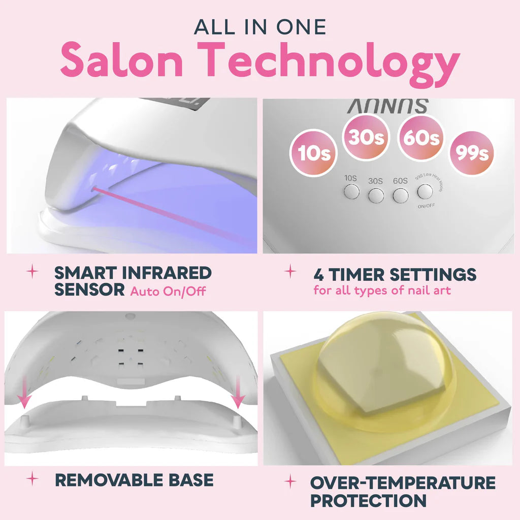 SUN5S PLUS UV/LED galda lampa ar Smart 2.0 funkciju