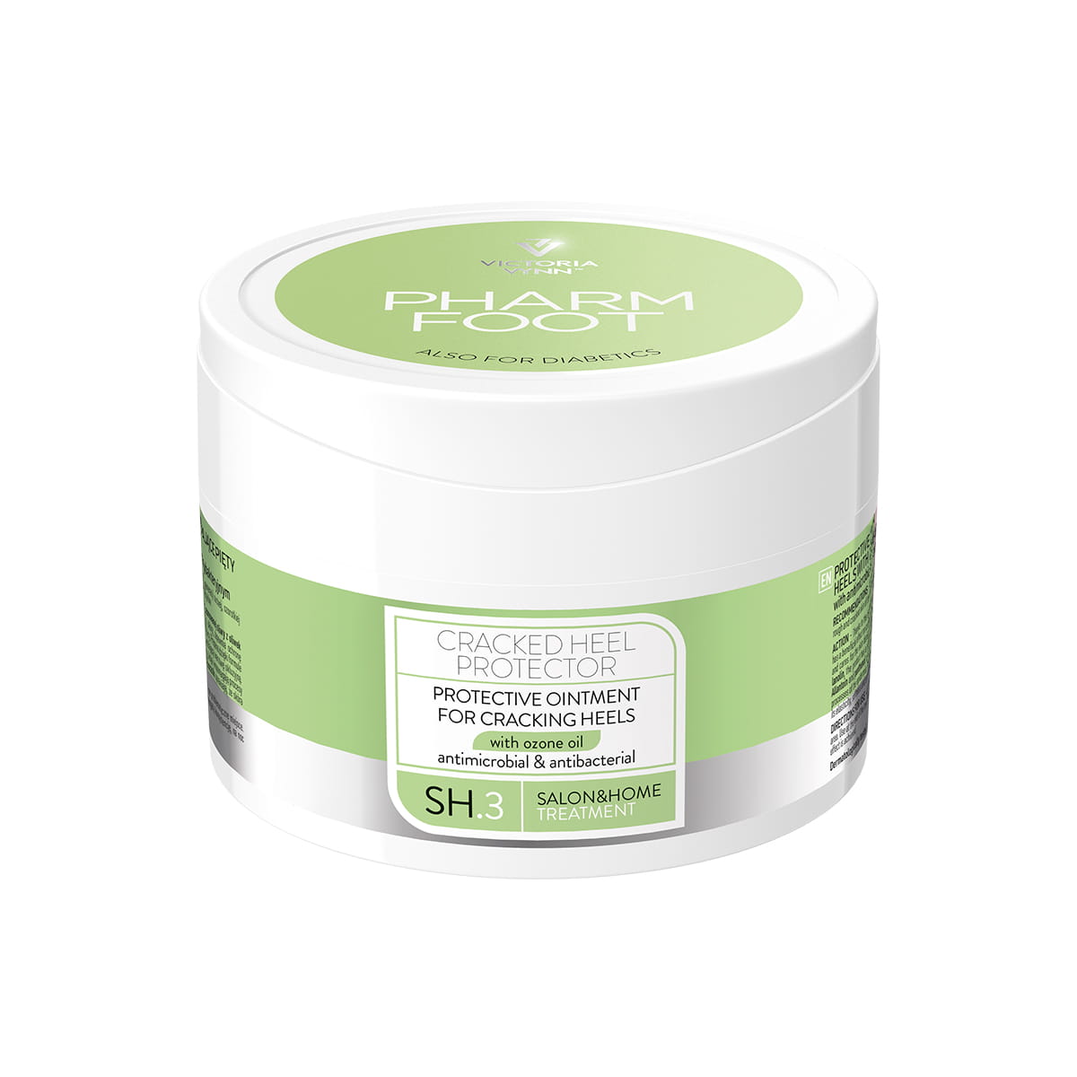 PHARM FOOT Мазь для трещин на пятках с озоновым маслом, CRACKED HEEL PROTECTOR 200ml