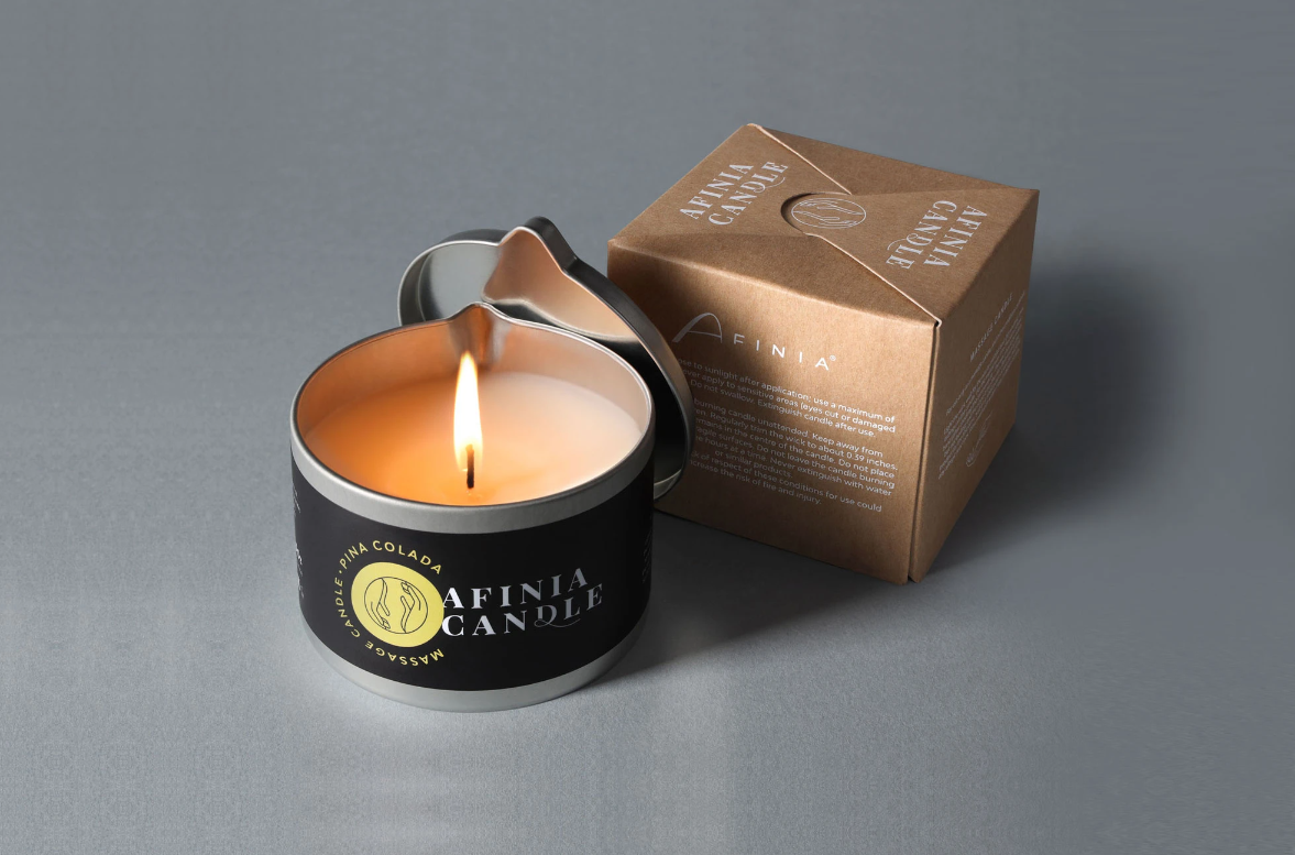 Afinia aromātiskā masāžas svece Pina Colada 150gr
