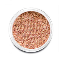 Metal design micro beads, rose gold (0.4 mm) 5 gr.
