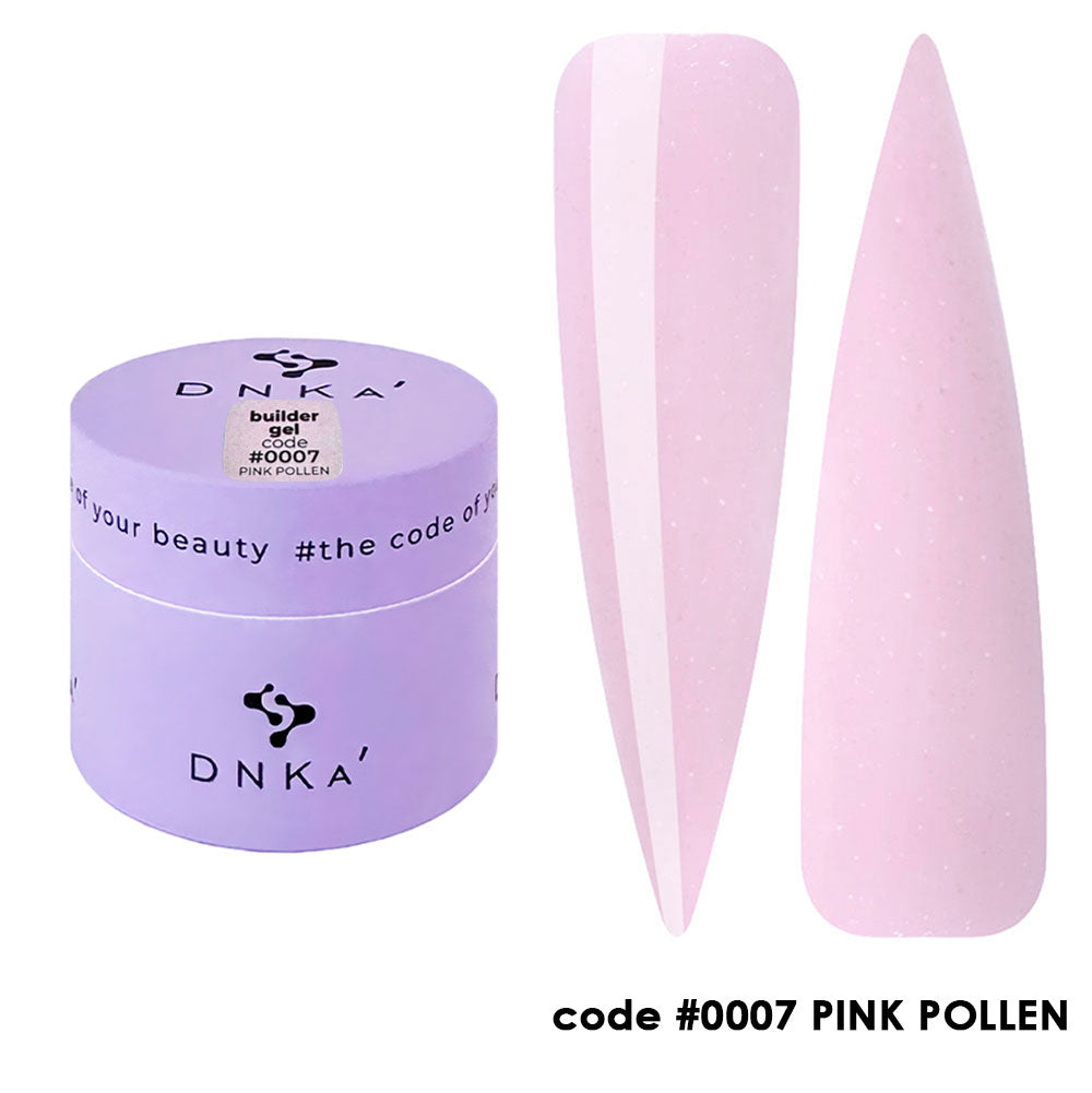 0007 DNKa' Builder Gel Pink Pollen Shimmer Collection - 15ml