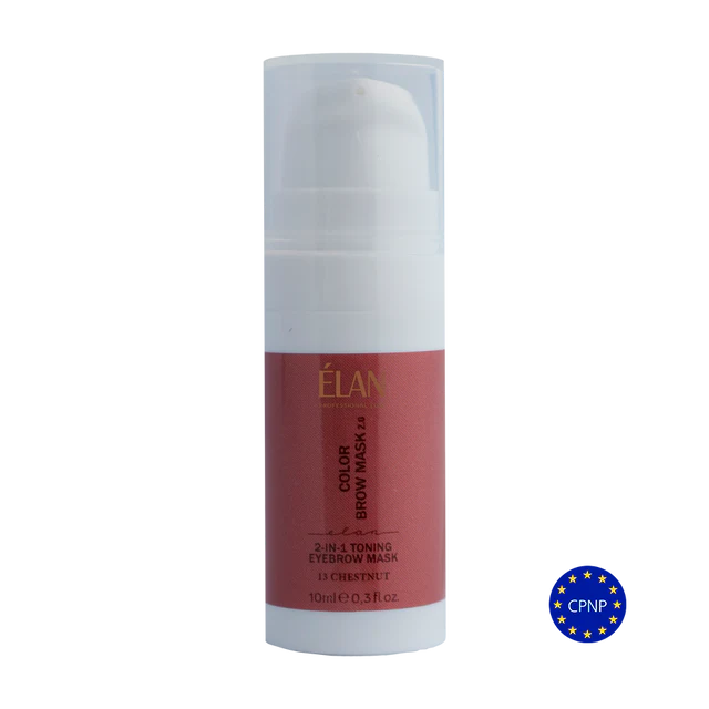 ELAN Tooniv kulmumask, Color Brow Mask 2in1 Kastanipruun, 10 ml