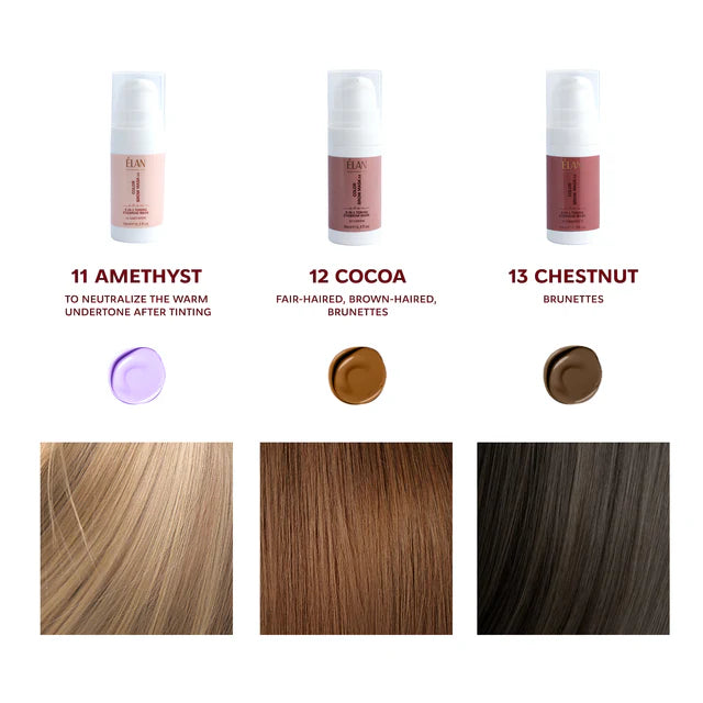 ELAN Тонирующая маска для бровей Color Brow Mask 2в1 Chestnut, 10 мл