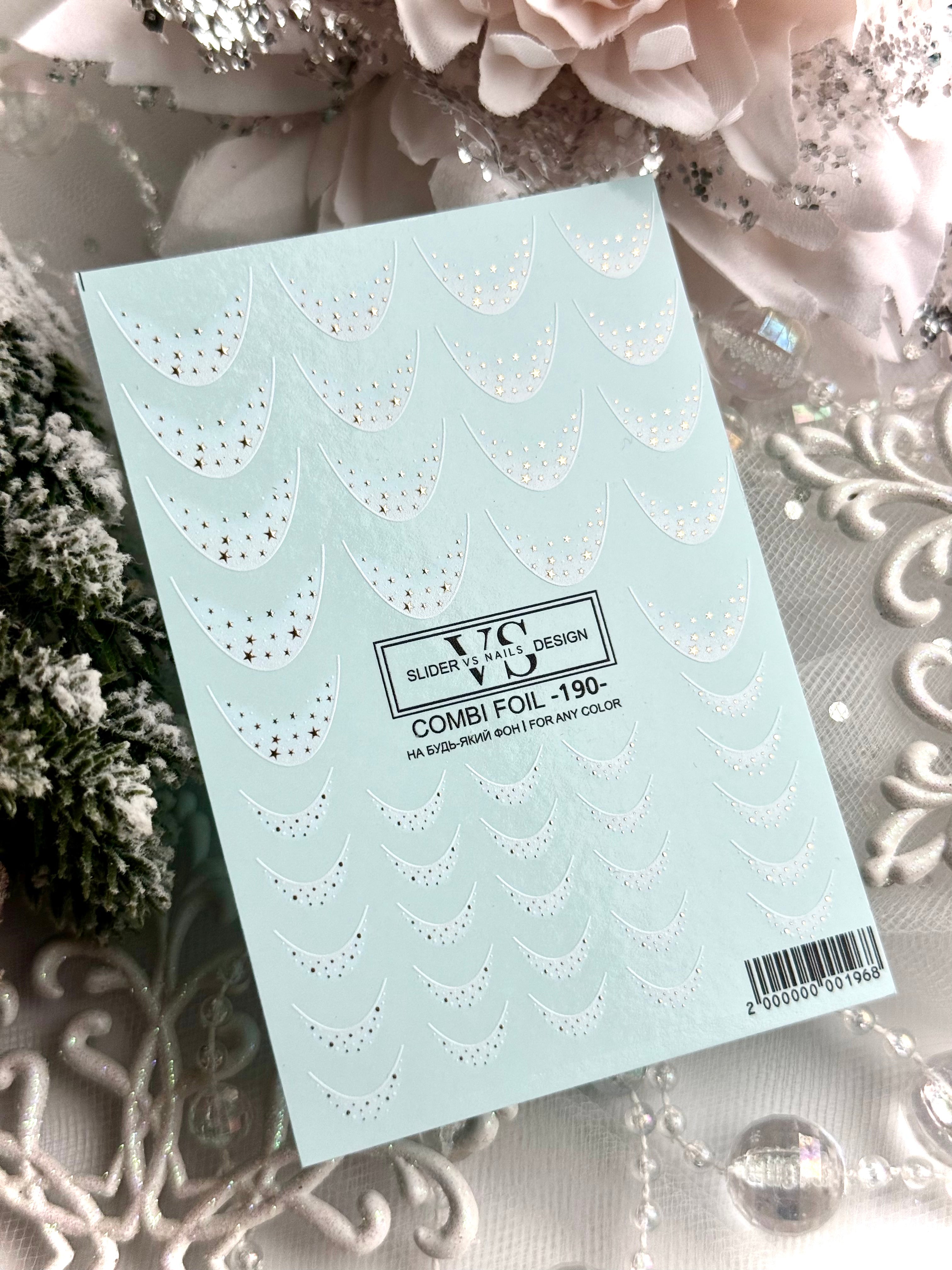 VS NAILS Sliders Combi Foil Nr.190