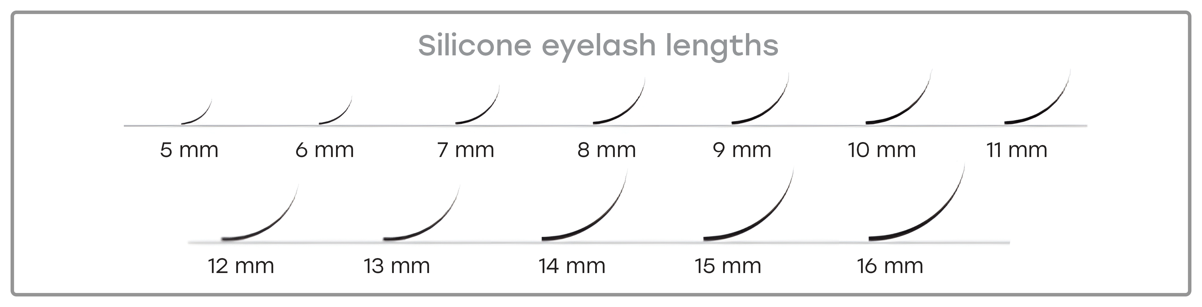 LOVELY Силиконовые ресницы C/0,10 x 12 мм, 16 рядов