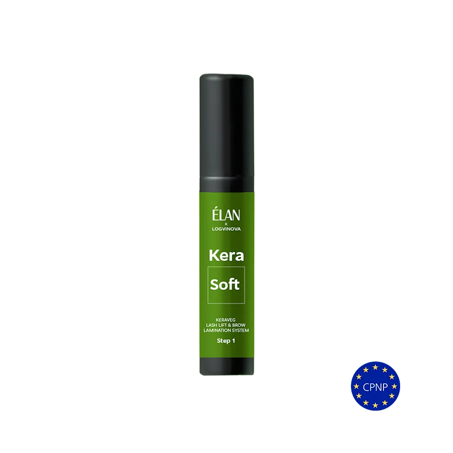 ELAN Skropstu liftinga un uzacu laminēšanas serums KeraSoft , Solis Nr. 1, 10ml