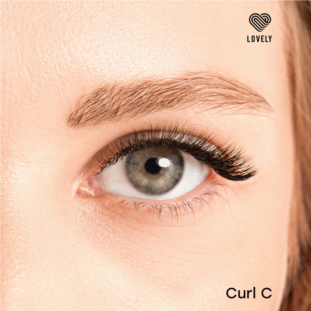 LOVELY Силиконовые ресницы C/0,10 x 12 мм, 16 рядов