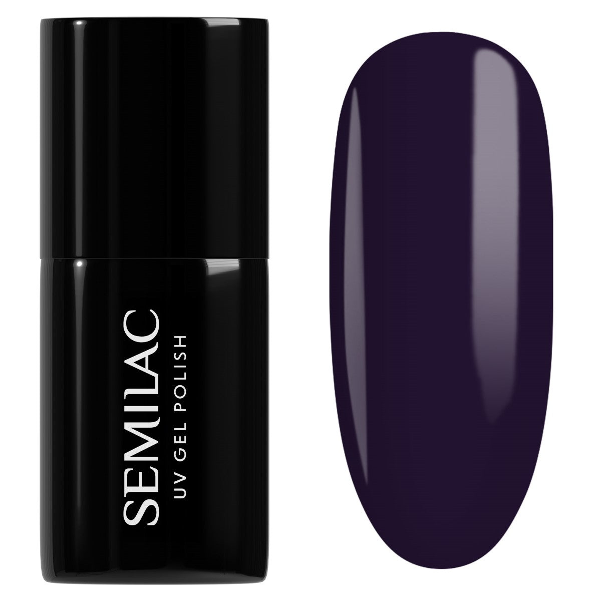100 UV Hybrid Semilac Black Purple 7ml