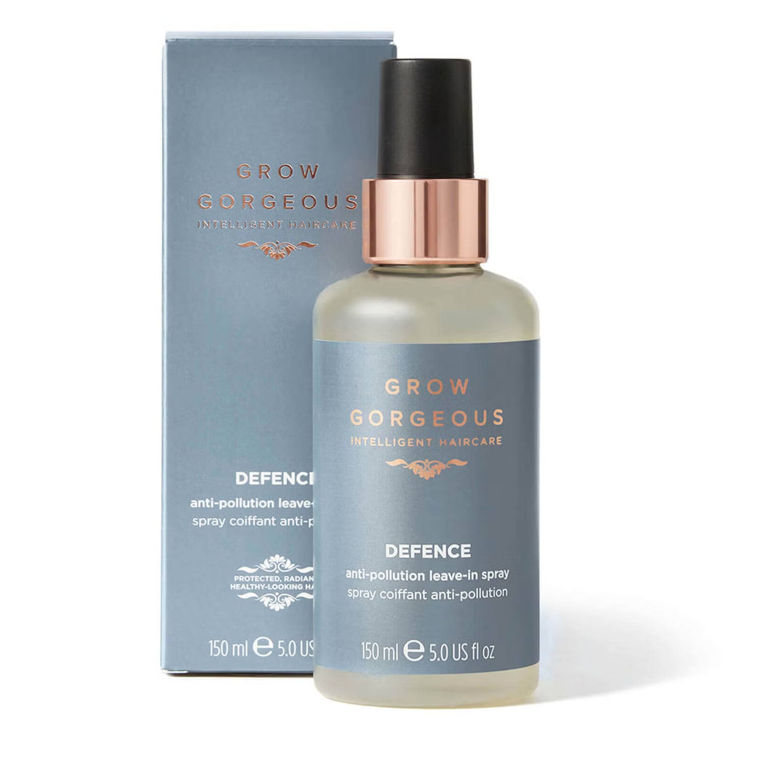 GROW GORGEOUS Defense Anti-Pollution Leave-In Spray -  Защитный спрей для волос, 150 мл