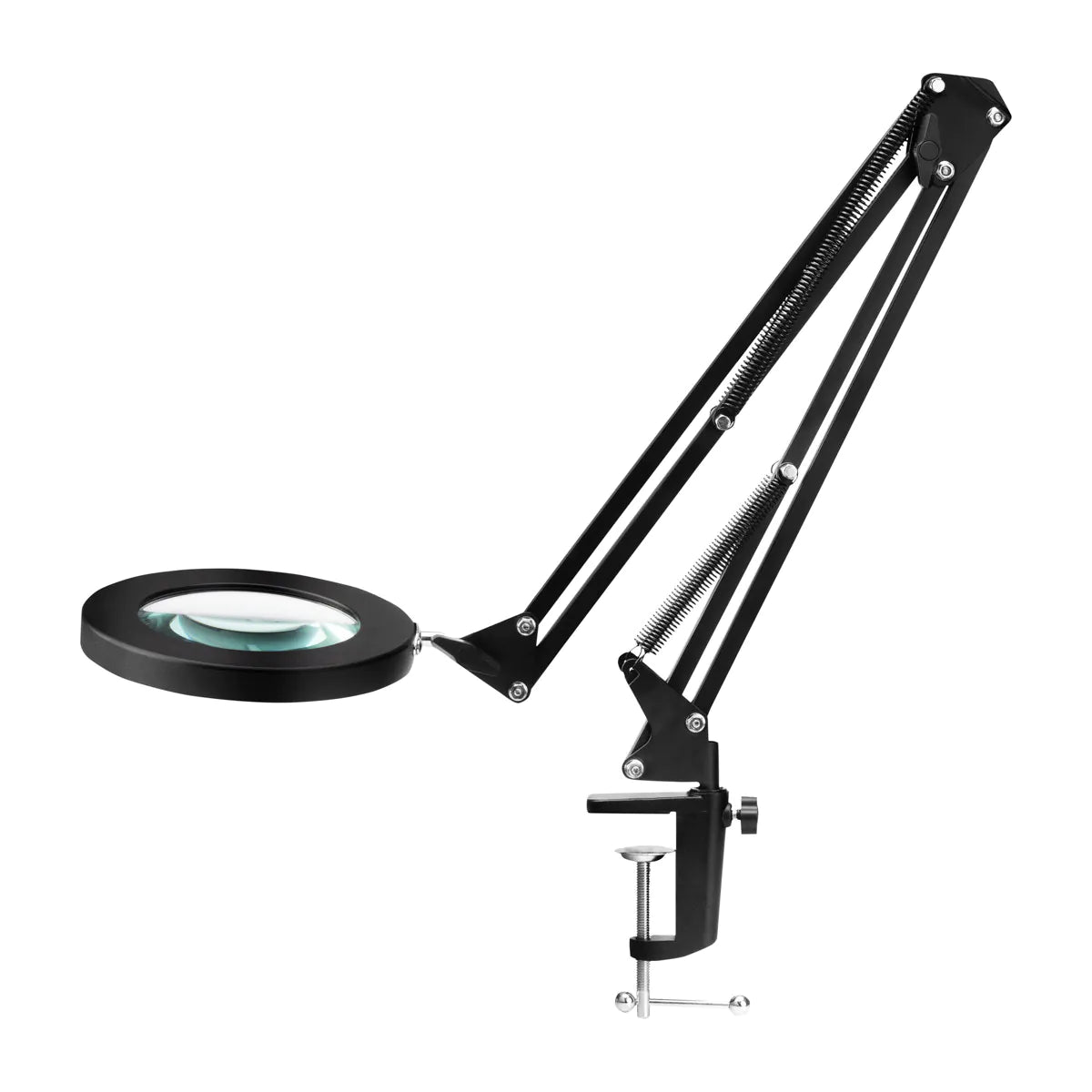 Galda LED lampa ar lupu TOP MAGNIFIER GLOW 308, Melna