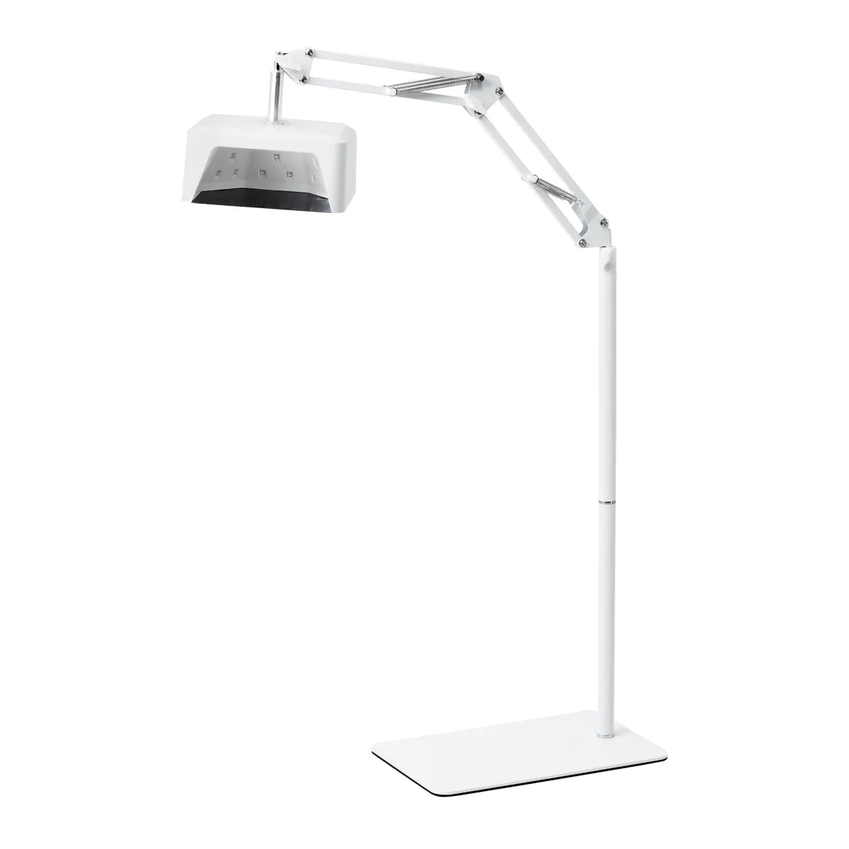 Pediküre-Lampe GLOW 112 UV/LED mit Stativ und Metallsockel, weiß