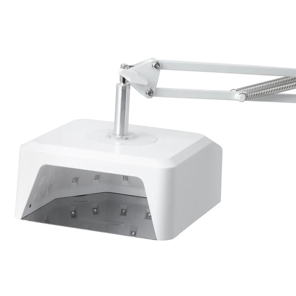 Pediküre-Lampe GLOW 112 UV/LED mit Stativ und Metallsockel, weiß