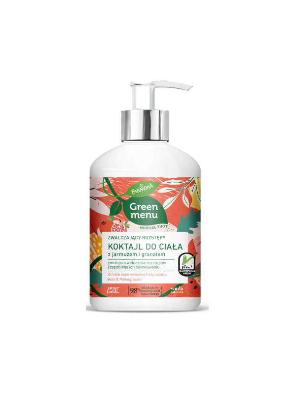 Farmona GREEN MENU Strijas noņemoša eļļa ķermenim Kale & Pomegranate 250 ml